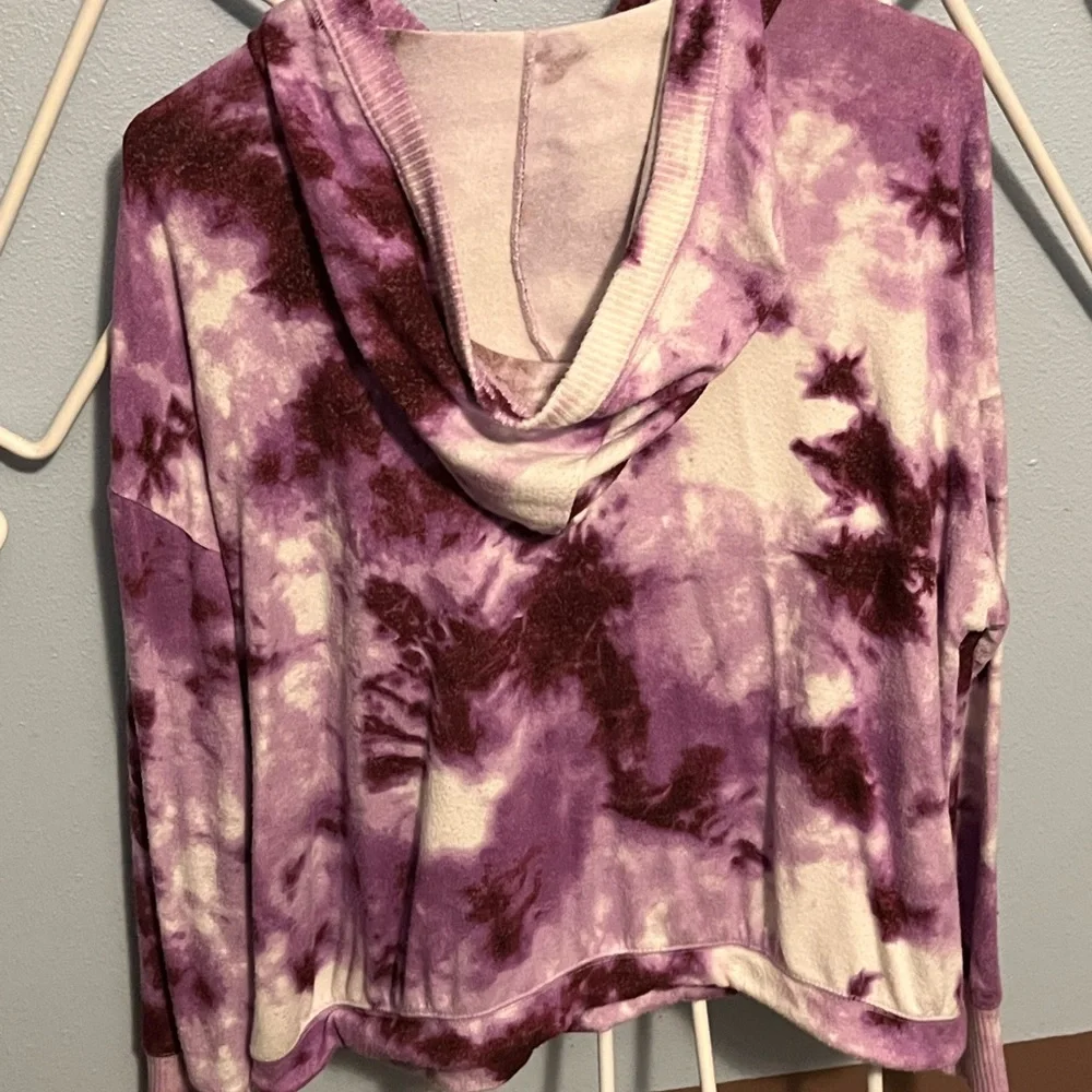 Tie-Dye Hacci Hoodie lilac snow dye effect size XXL 16P/18P